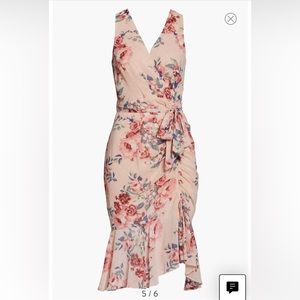 Lovely pink floral dress.